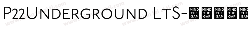 P22Underground LtS字体转换